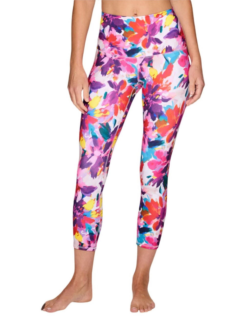 RBX NWOT Floral Print Capri Leggings - Size Small High-rise